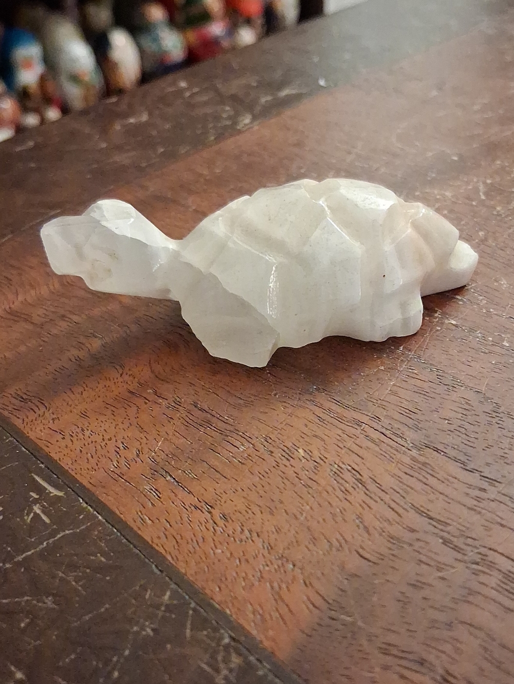 Marble Turtle Figurine